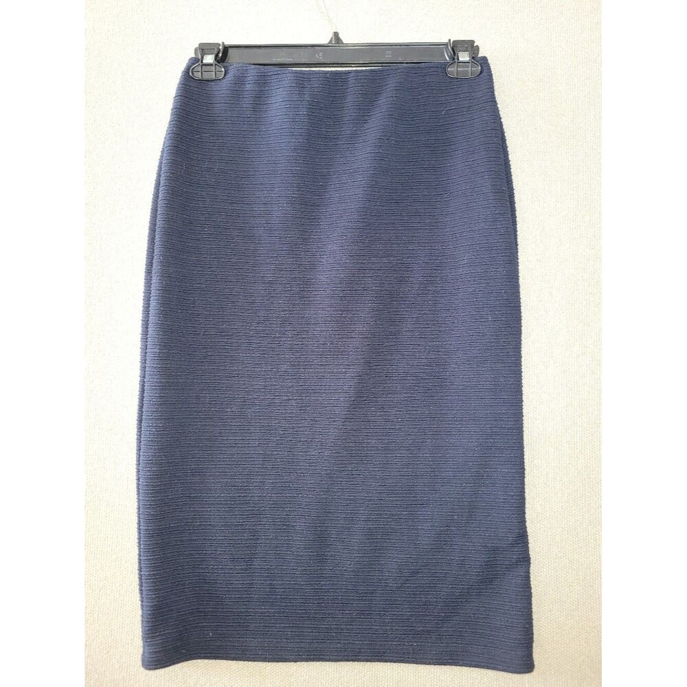 Premise Size Medium Navy Ribbed Pencil Skirt